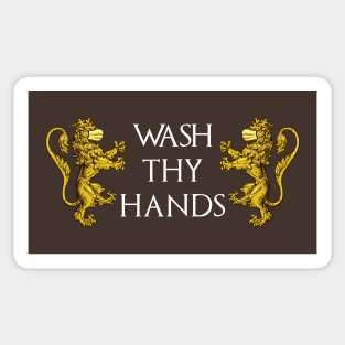 Wash Thy Hands Sticker